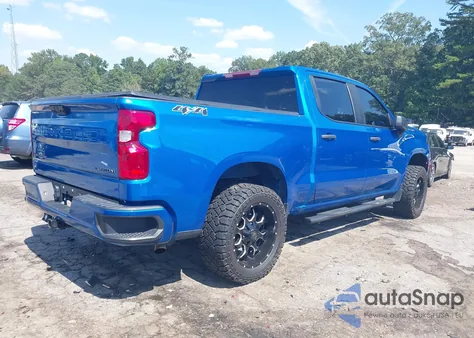 2022 Chevrolet Silverado 1500 4Wd Short Bed Custom из США, поврежденный, VIN 1GCPDBEK3NZ623916